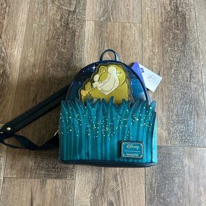 NWT Alligator Tiana Lounge Fly Princess And The Frog Backpack Disney